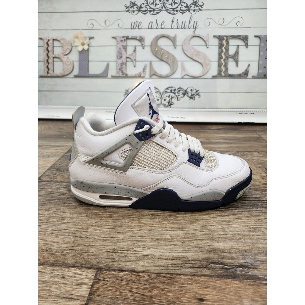 Jordan Retro 4 Midnight Navy 2022 SINGLE SHOE ONLY 10 Right Foot Amputee Street